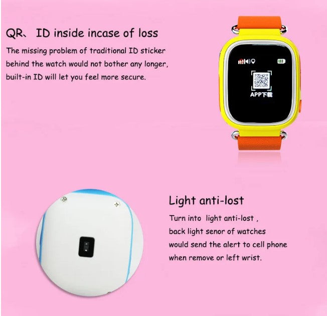Q90 Smart Watch for Kids with SOS Alarm - Blue