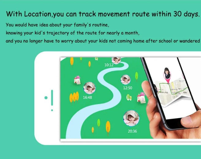 Q90 Smart Watch for Kids with SOS Alarm - Pink