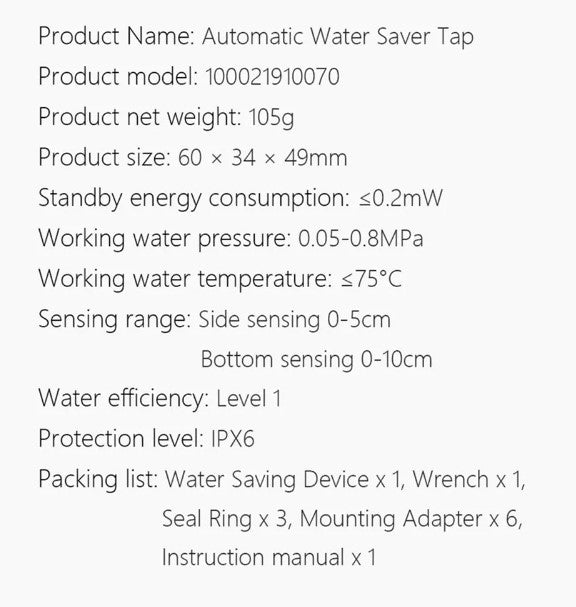 Original Xiaomi Xiaoda Automatic Tap Water Saver
