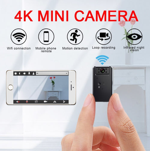 4K Mini Camera Wireless Camcorder
