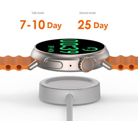 MT30 Smart Watch Ultra Long Range Waterproof - Silver Steel