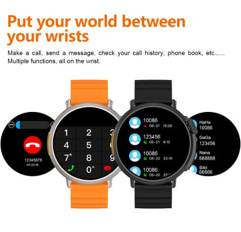 MT30 Smart Watch Ultra Long Range Waterproof - Silver Steel