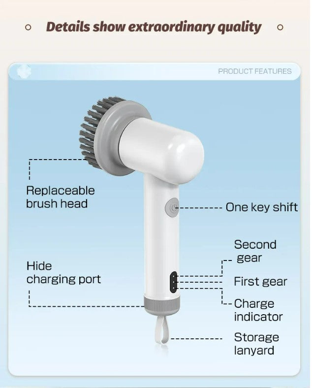 New Wireless Electric Cleaning Brush