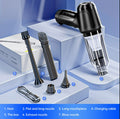 Car Mounted Mini Wireless Vacuum Cleaner for Both Dry And Wet Use, High-Power Portable High Suction - Black