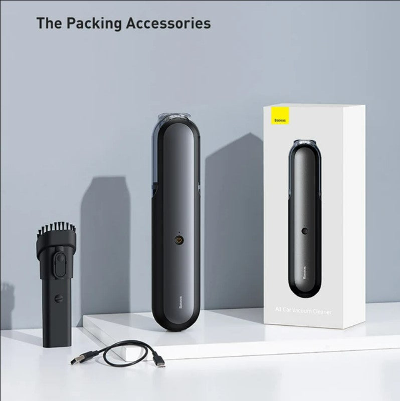 Baseus A1 Car Vacuum Cleaner 4000Pa Wireless Vacuum For Car Home Cleaning - Black