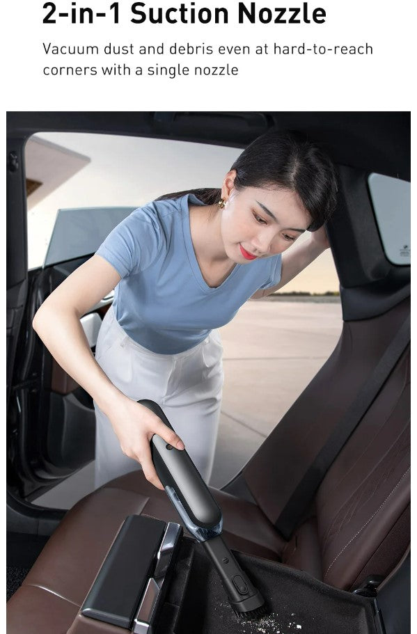 Baseus A1 Car Vacuum Cleaner 4000Pa Wireless Vacuum For Car Home Cleaning - Black