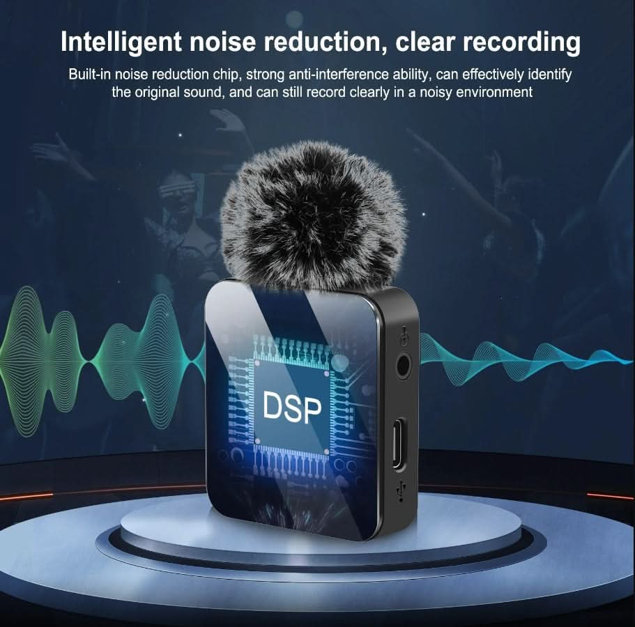 PULUZ Wireless Lavalier Microphone for Mobile Phone - 2 Type C