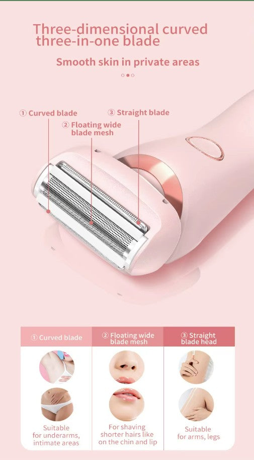 Dual Headed Shaving Device for Women